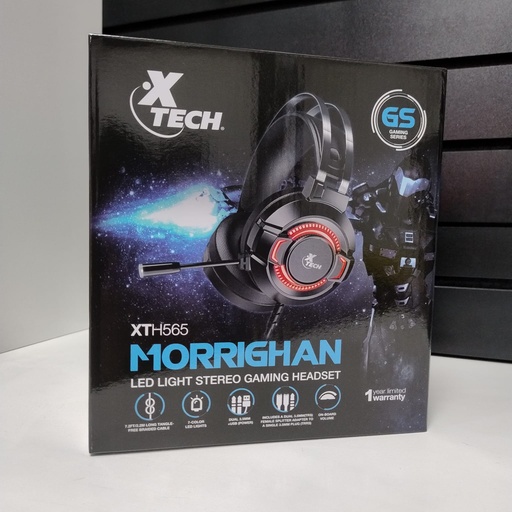 Audífonos gamer Morrighan Xtech XTH565