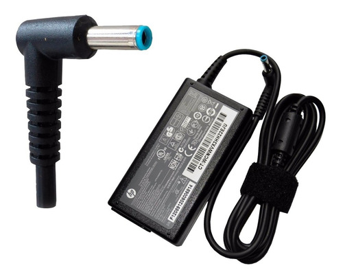 Cargador HP 45W Punta fina azul