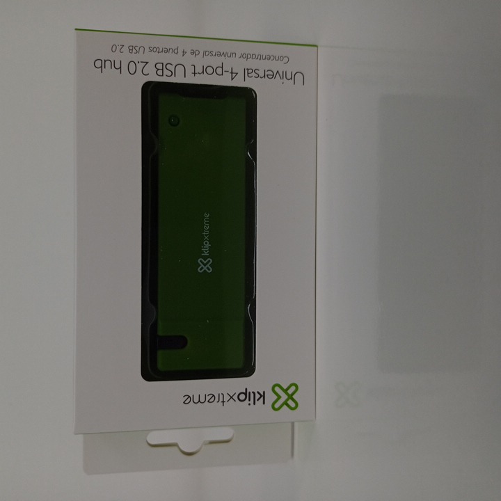 Usb 2.0 hub 4-puertos Klip Xtreme verde