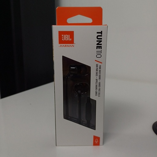 Audífonos JBL Tune110 alambricos negro