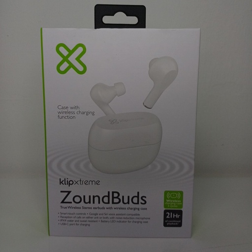Audífonos Klip Xtreme ZoundBuds blanco