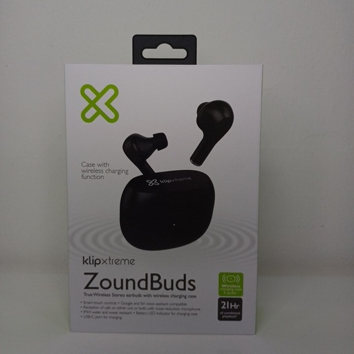 Audífonos Klip Xtreme ZoundBuds negro